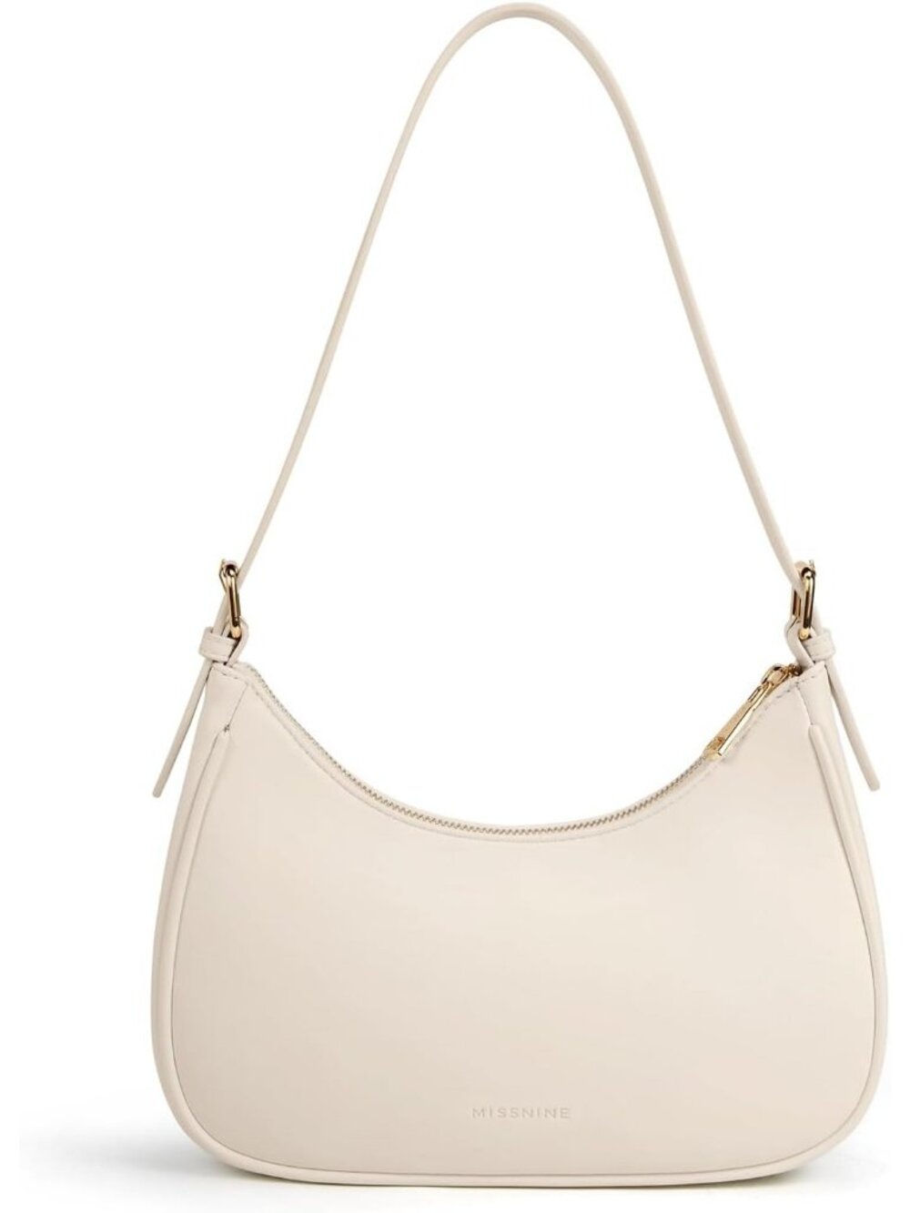 Women's Khaki Vegan Leather Small Hobo Underarm Clutch Purse Shoulder Bag